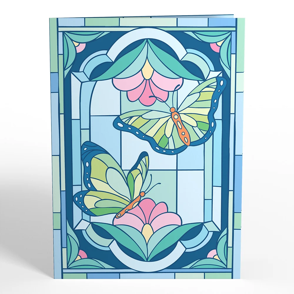 Lovepop Stained Glass Butterfly Light-Up Pop-Up Card - Image 5