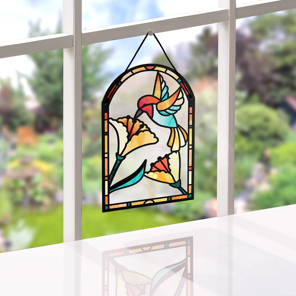 Lovepop Sparkling Hummingbird Suncatcher Card