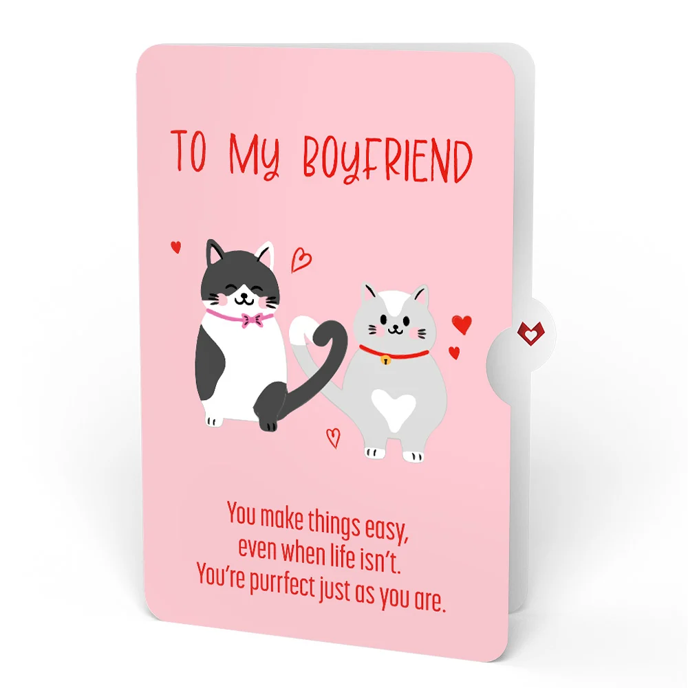 Lovepop Love Cats Pop-Up Card and Sentiment Set for Boyfriend - Image 4