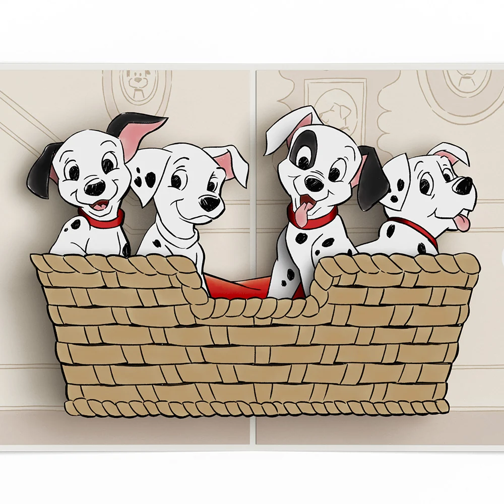 Lovepop Disney's 101 Dalmatians 101 Reasons Why You're Special Pop-Up Card Basket - Image 2