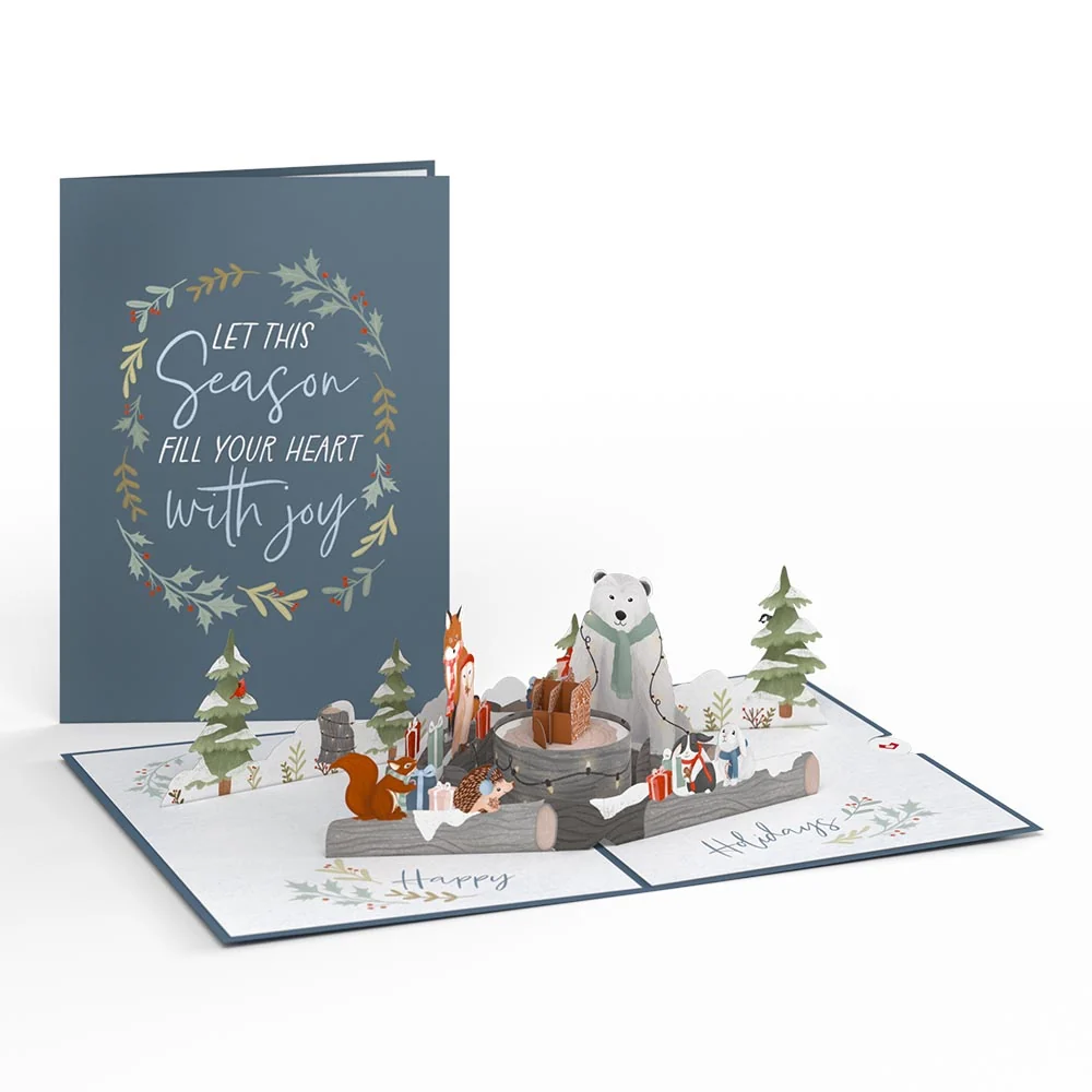 Lovepop Holiday Woodland Animals Pop-Up Card