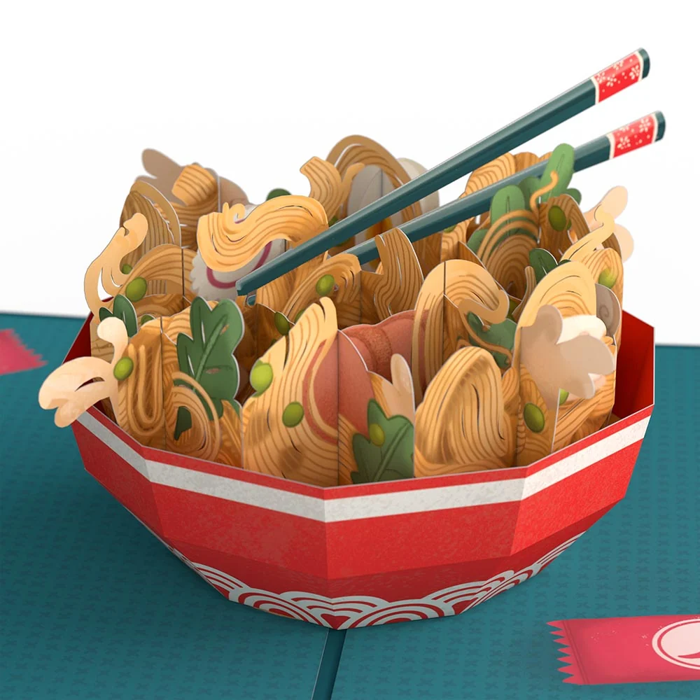 Lovepop Send Noods Spicy Love Pop-Up Card and Sentiment Set for Partner Bowl - Image 3