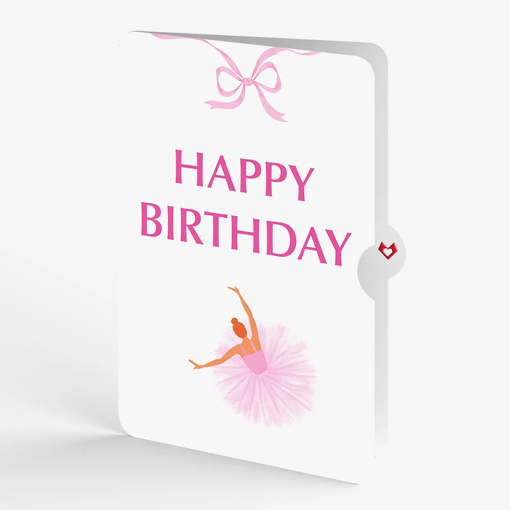Lovepop Ballet Slippers Birthday Pop-Up Card and Sentiment Set - Image 4