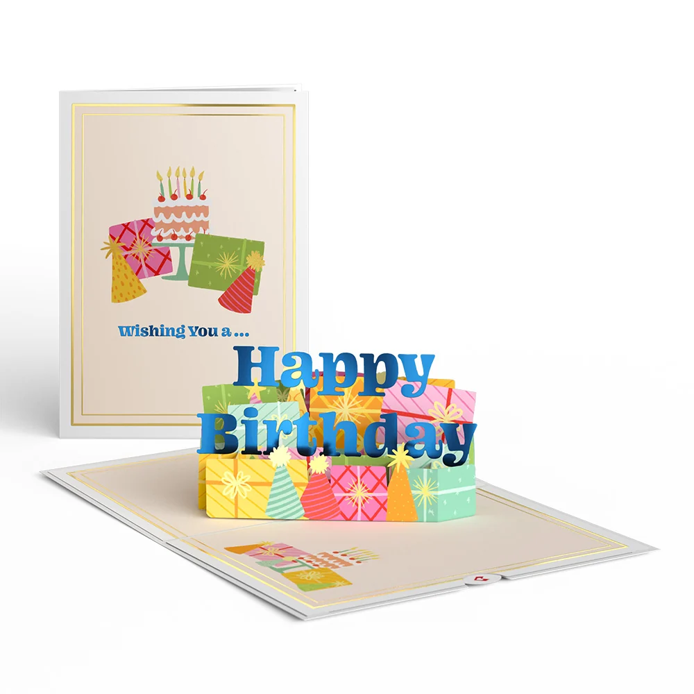 Lovepop Wishing You a Happy Birthday Pop-Up Card & Bouquet Bundle - Image 2