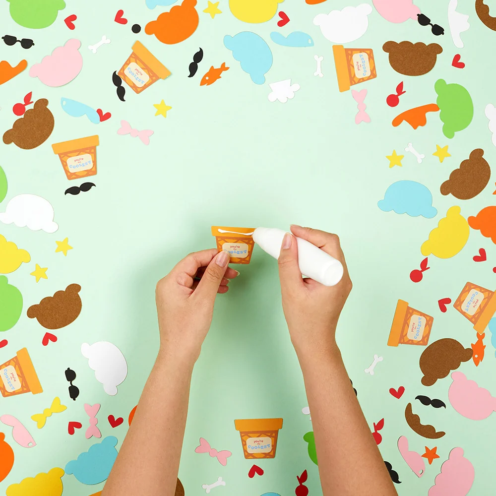 Lovepop Valentine's Day Craft Kit Make-Your-Own Ice Cream Cones - Image 2