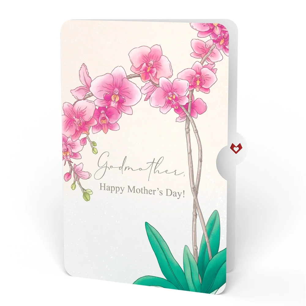 Lovepop Mother’s Day Orchid Pop-Up Card and Sentiment Set for Godmother - Image 4