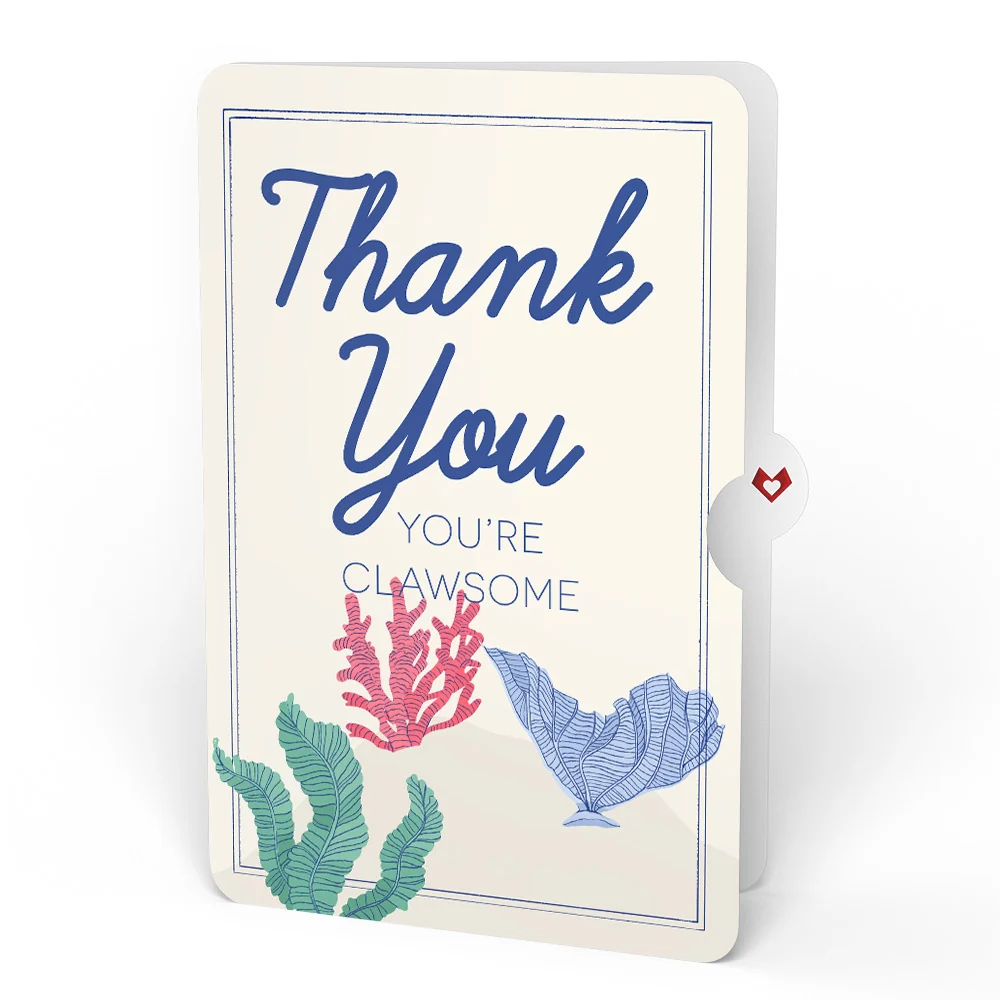 Lovepop Coastal Treasure Thank You Glitter Bouquet and Sentiment Set Vase - Image 4