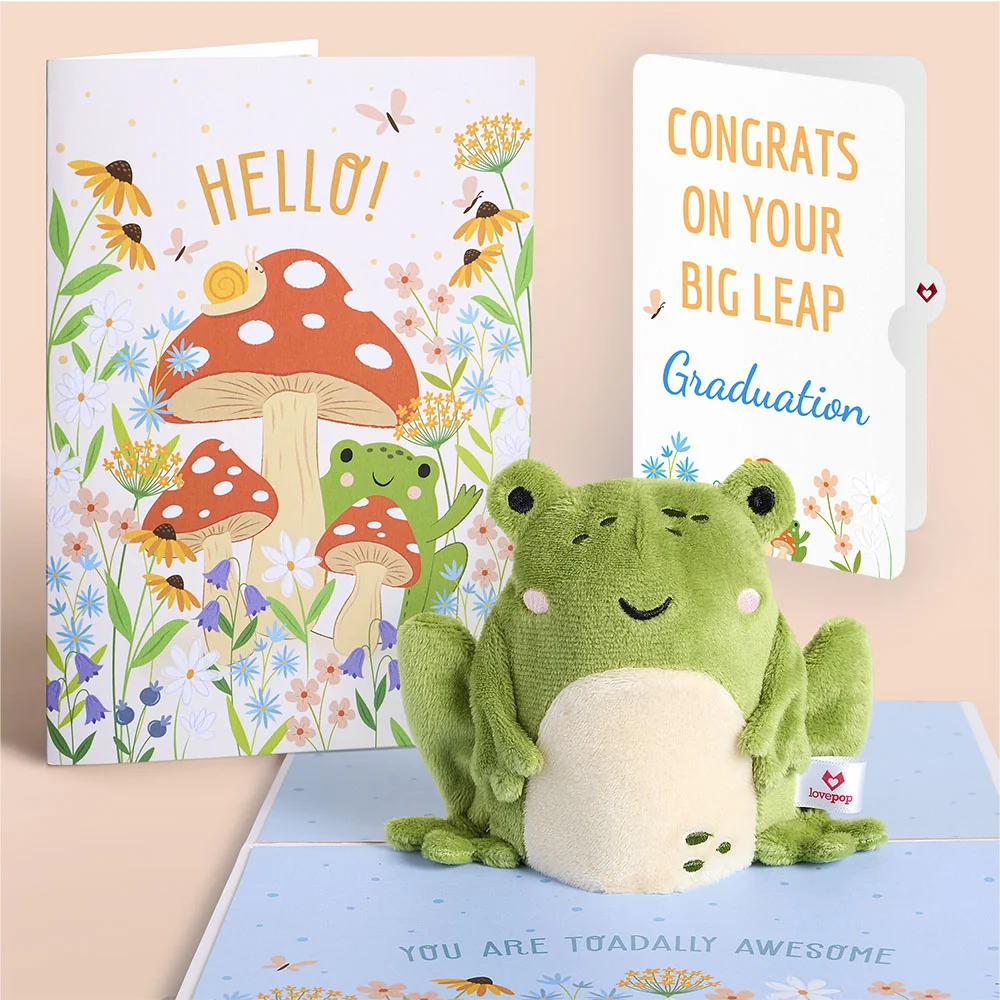Lovepop 'Toadally Awesome' Graduations Plushpop Card and Sentiment Set