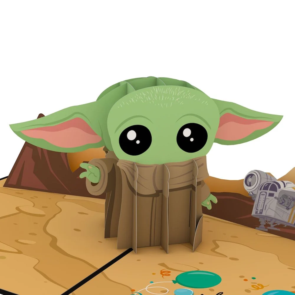 Lovepop Star Wars The Mandalorian Grogu Birthday Best Wishes Pop-Up Card - Image 2