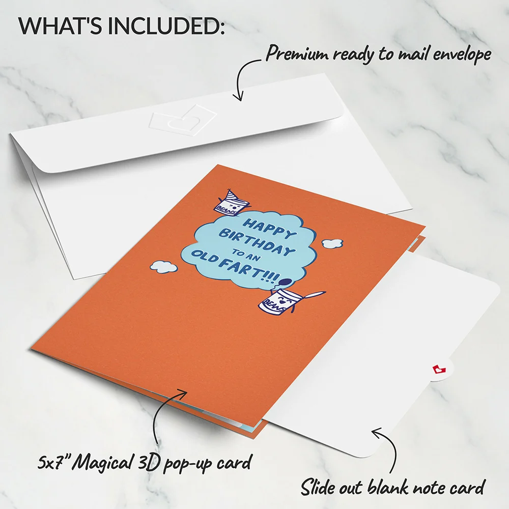 Lovepop Happy Birthday to an Old Fart Pop-Up Card - Image 5