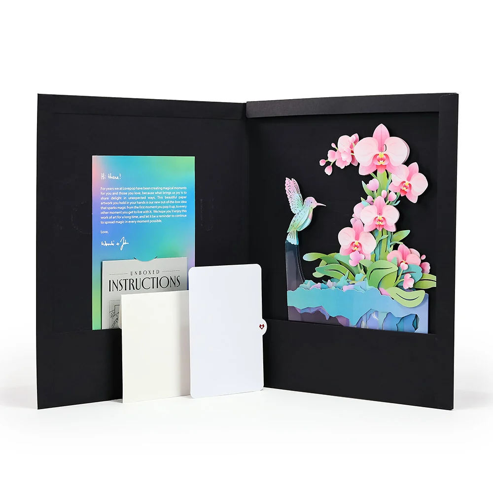 Lovepop Hummingbird Unboxed Pop-Up Paper Sculpture - Image 14