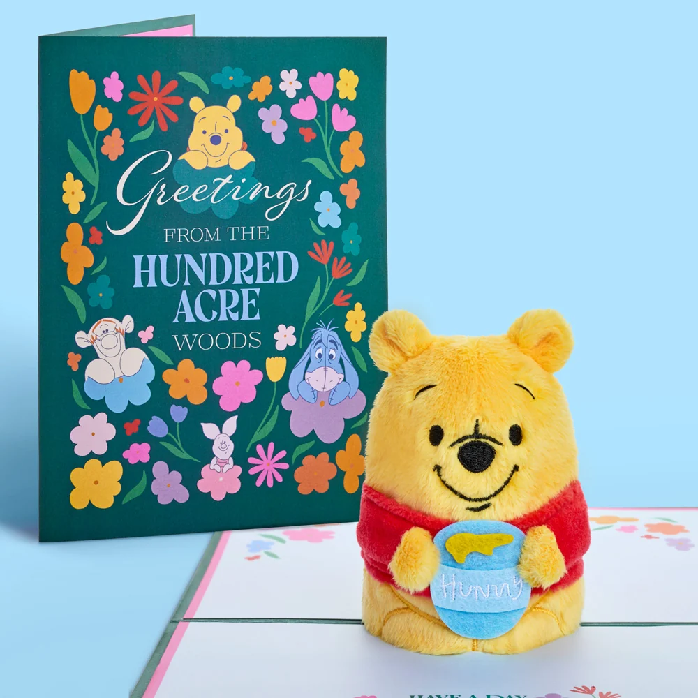 Lovepop Disney's Winnie the Pooh 'Greetings from the Hundred Acre Woods' Plushpop Card