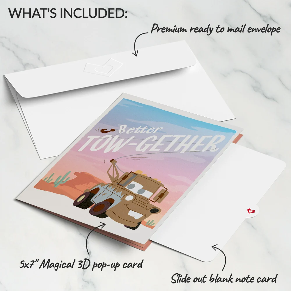 Lovepop Disney and Pixar Cars Better Tow-gether Pop-Up Card - Image 5