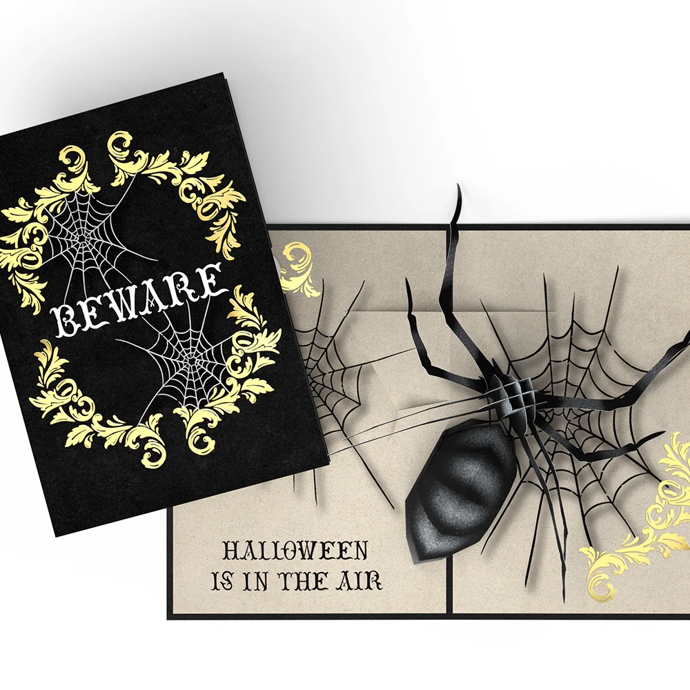 Lovepop Beware Halloween Spider Pop-Up Card