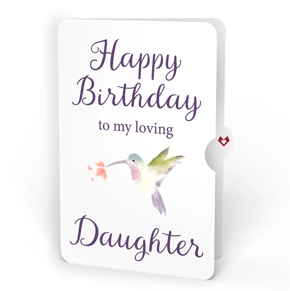 Lovepop Lupine Hummingbird Birthday Pop-Up Card and Sentiment Set for Daughter - Image 4