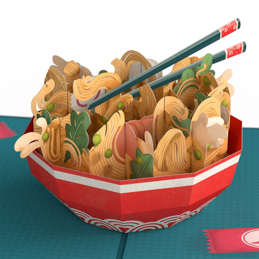 Lovepop Send Noods Spicy Valentine Pop-Up Card and Sentiment Set for Girlfriend Bowl - Image 3
