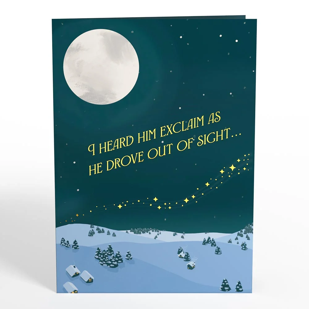 Lovepop Night Sky Santa Sleigh Pop-Up Card - Image 5