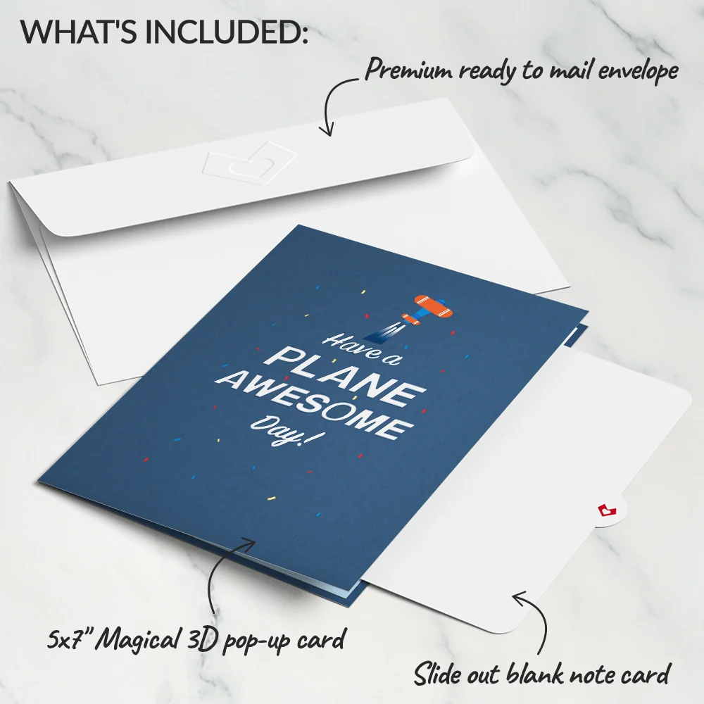 Lovepop Happy Birthday Plane Pop-Up Card - Image 5