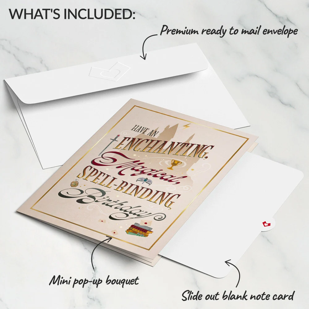 Lovepop Harry Potter Spellbinding Birthday Card with Mini Bouquet - Image 5