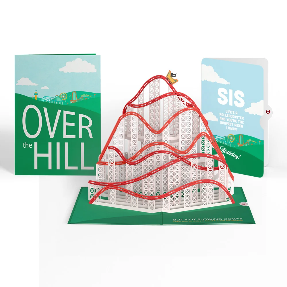 Lovepop Over the Hill Birthday Pop-Up Card and Sentiment Set for Sister