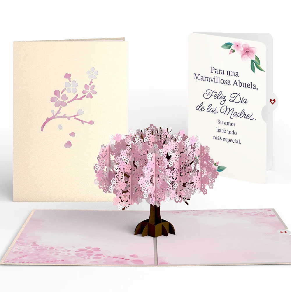 Lovepop Cherry Blossom Mother's Day Pop-Up Card and Sentiment Set for Spanish Grandmother