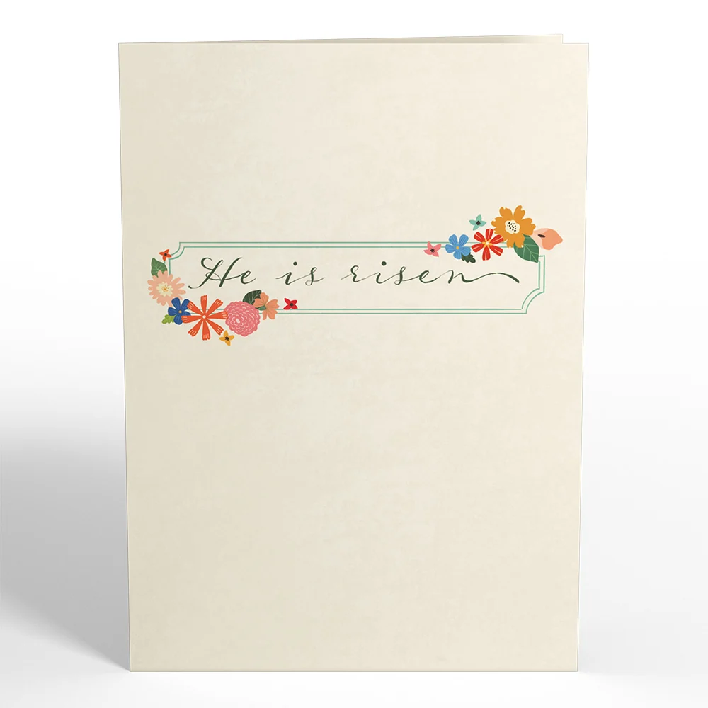 Lovepop Resurrection of Jesus Pop-Up Card Cream - Image 4