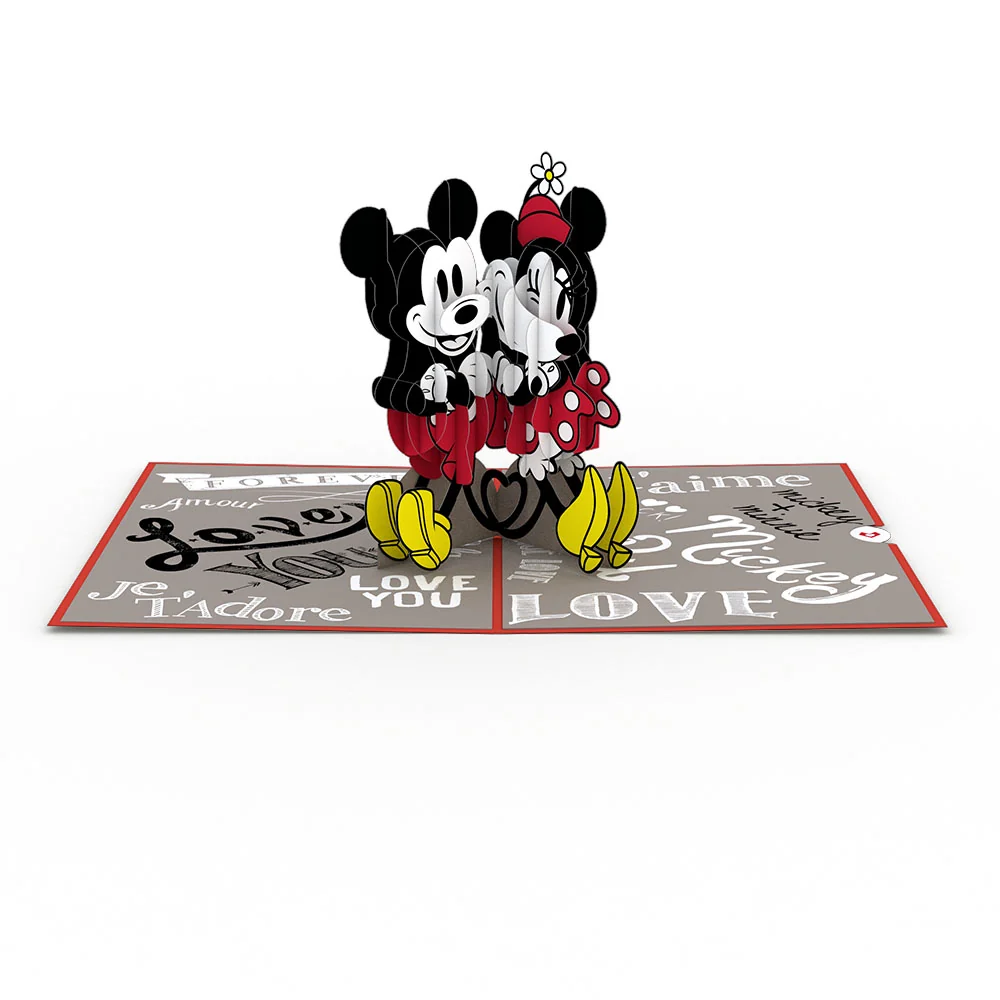 Lovepop Disney's Mickey and Minnie In Love Pop-Up Card - Image 3