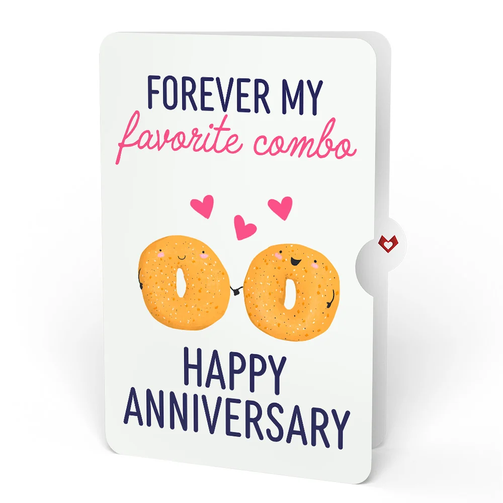 Lovepop You Are My Everything Bagel Anniversary Pop-Up Card and Sentiment Set for Partner Plate - Image 4