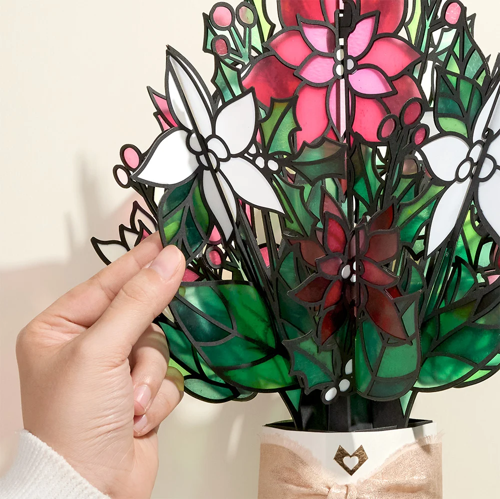Lovepop A Child is Born Christmas Pop-Up Card & Suncatcher Bouquet Bundle - Image 5