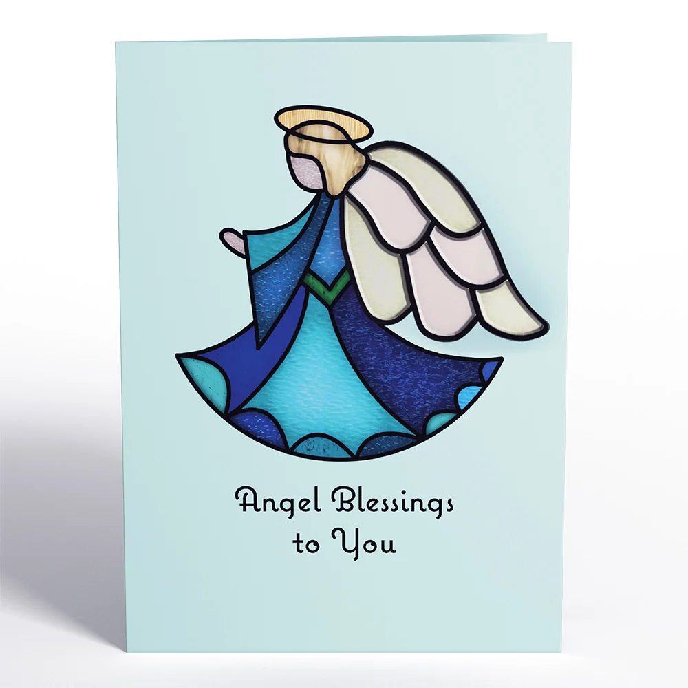 Lovepop Angel Blessings to You Suncatcher Card - Image 5