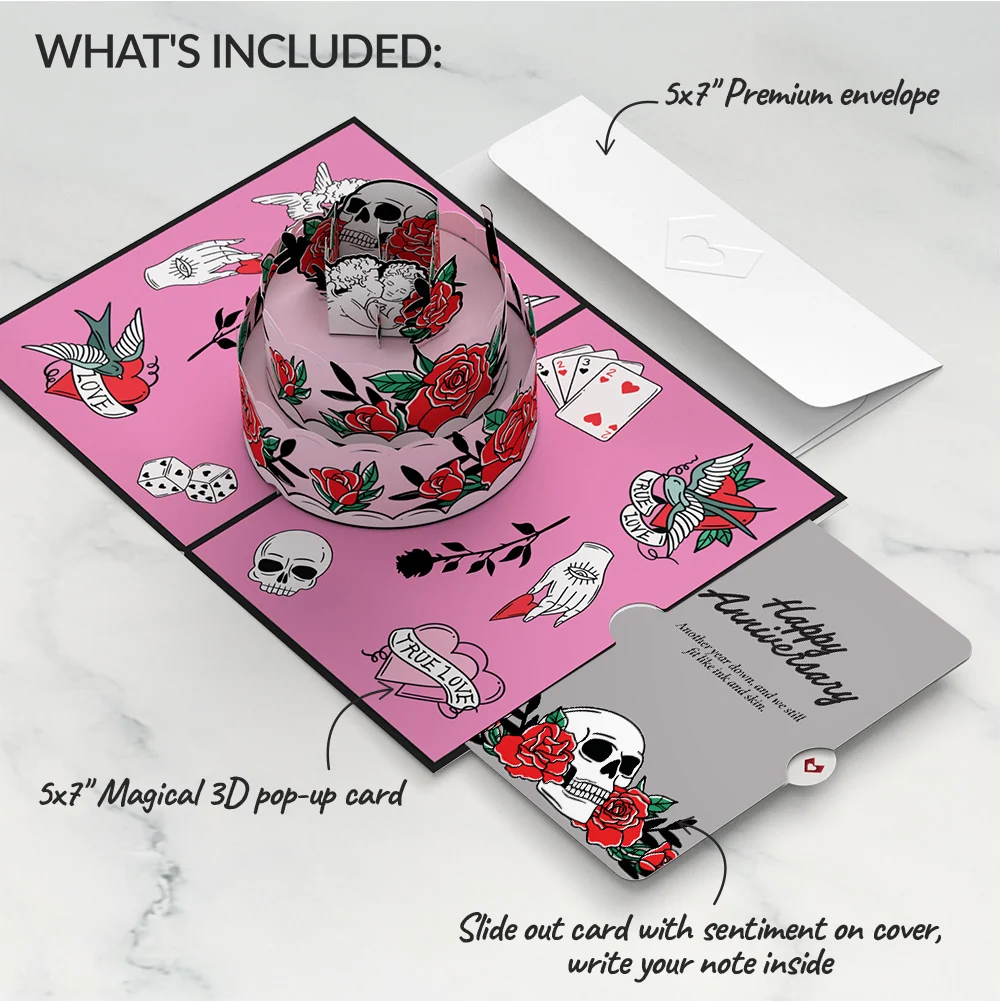 Lovepop Fatally Yours Anniversary Pop-Up Card and Sentiment Set - Image 2