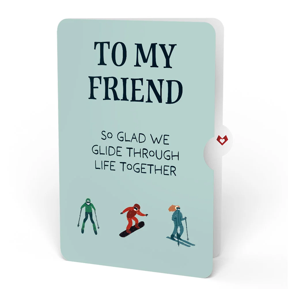 Lovepop Mountain Snowboard Adventure Friendship Pop-Up Card and Sentiment Set - Image 4