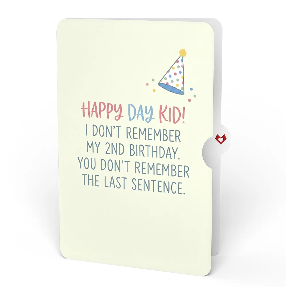 Lovepop Sprinkles Birthday Cake Pop-Up Card and Memory Joke Sentiment Set for Kid Candle - Image 4