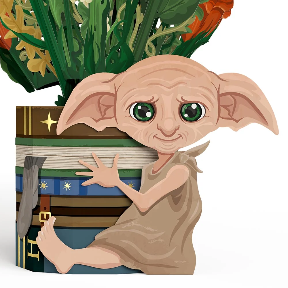 Lovepop Harry Potter Dobby Birthday Pop-Up Card & Flower Buds Bouquet Bundle - Image 4