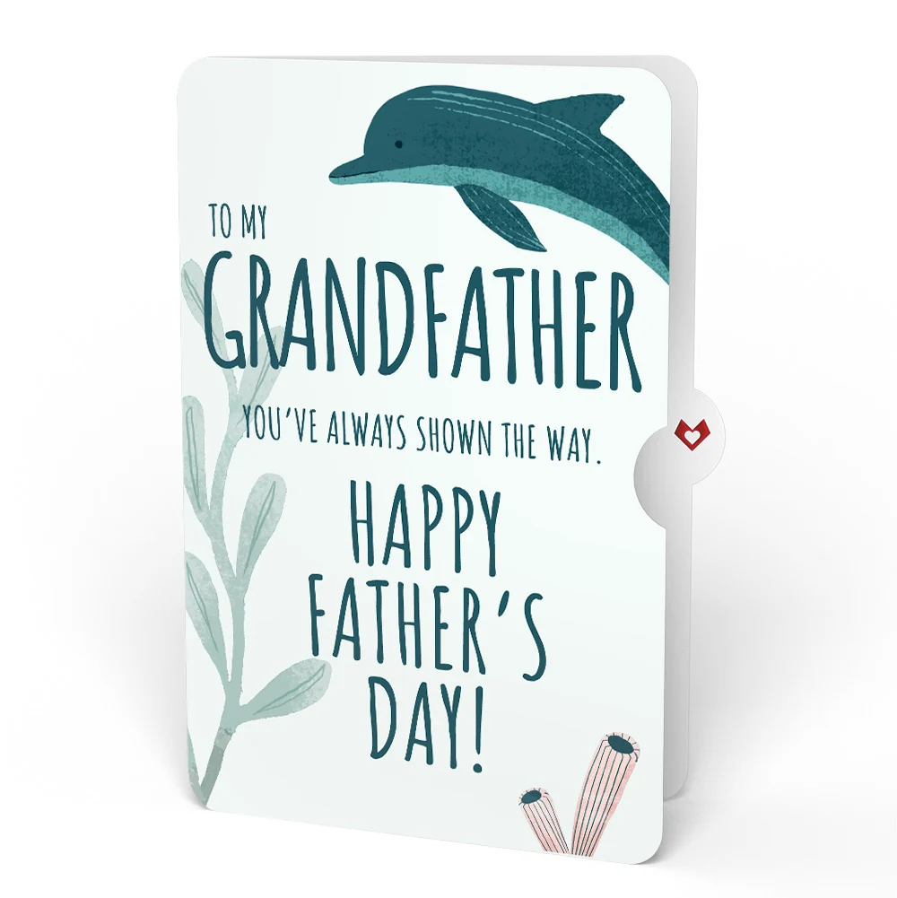 Lovepop Playful Dolphins Father’s Day Pop-Up Card and Sentiment Set for Grandfather - Image 4
