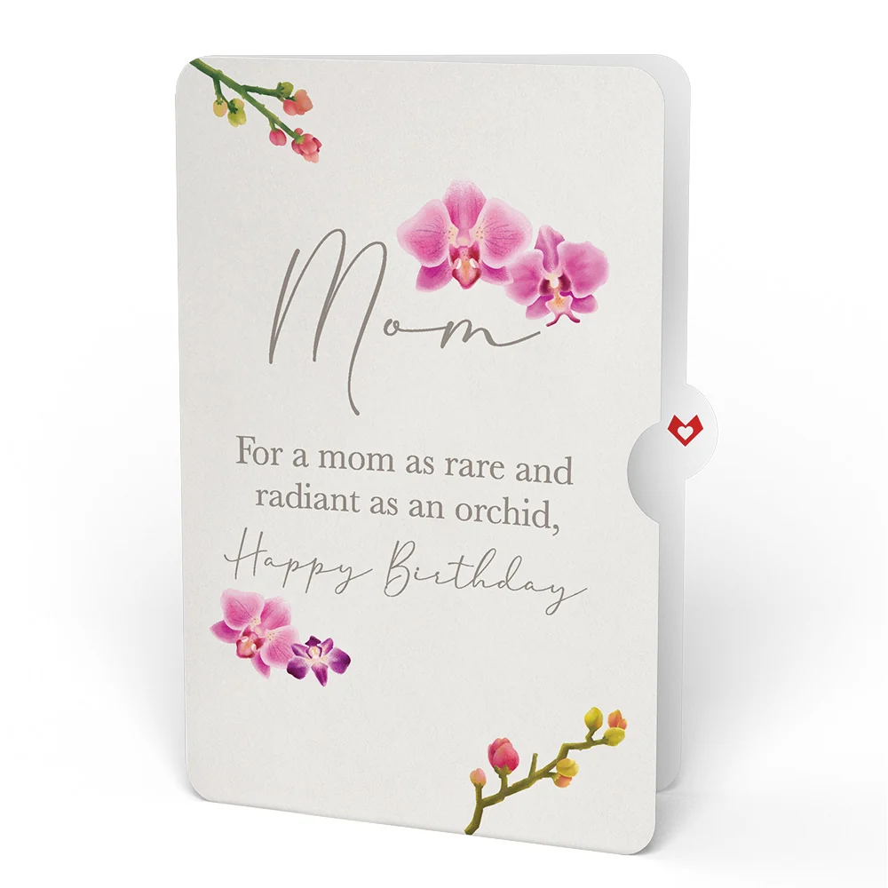 Lovepop Orchid Birthday Bouquet and Sentiment Set for Mom Vase - Image 4