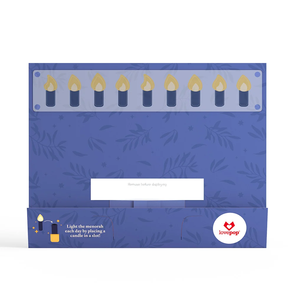 Lovepop Elegant Interactive Menorah Giant Pop-Up Gift Candle - Image 7
