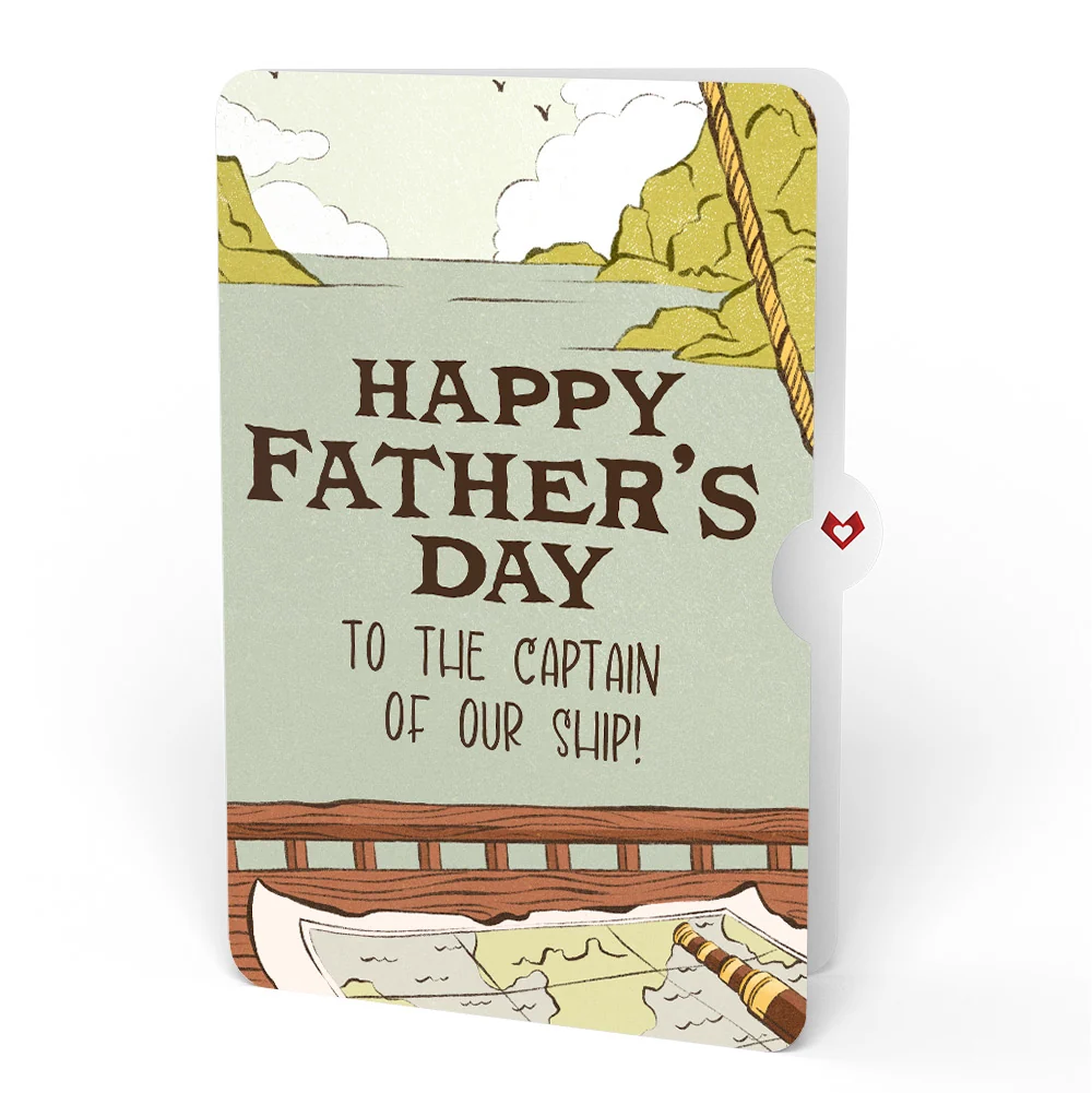 Lovepop Pirate Ship Father’s Day Pop-Up Card and Sentiment Set for Dad Cream - Image 4