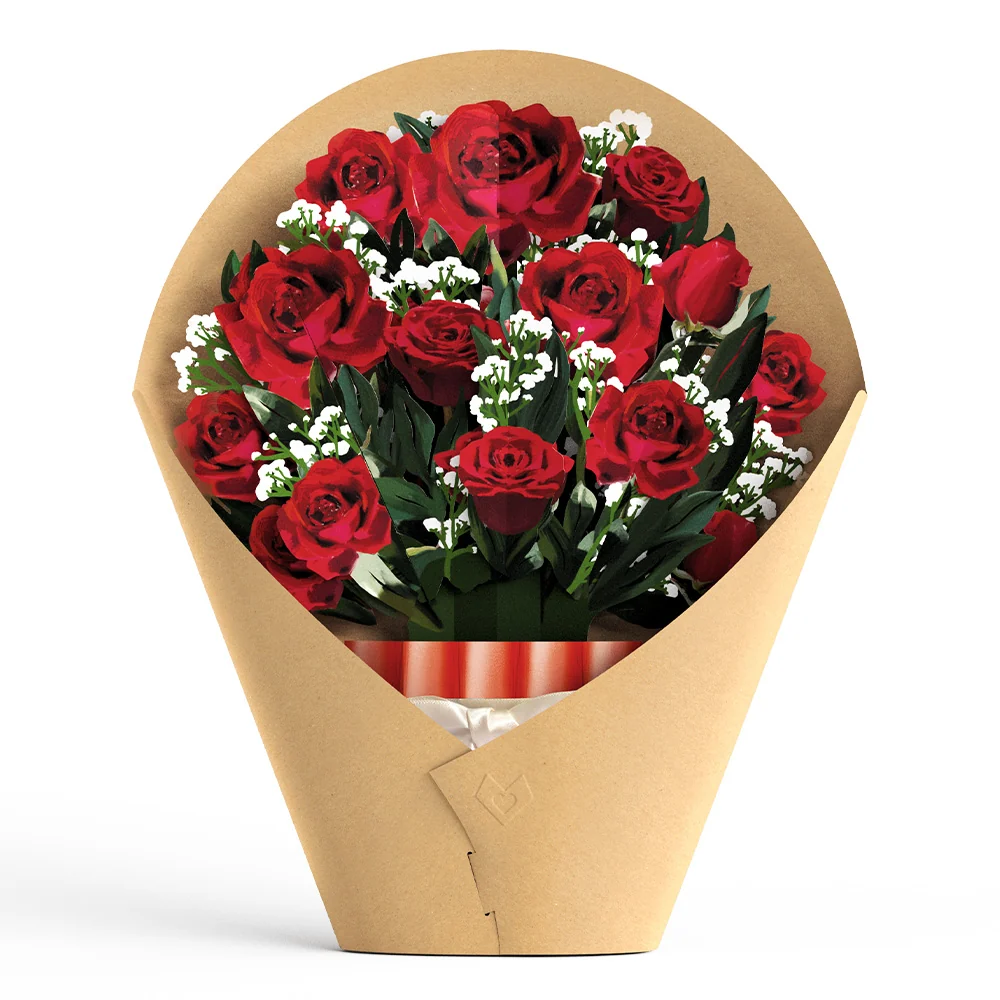 Lovepop I Love You Roses Pop-Up Card & Bouquet Bundle - Image 6