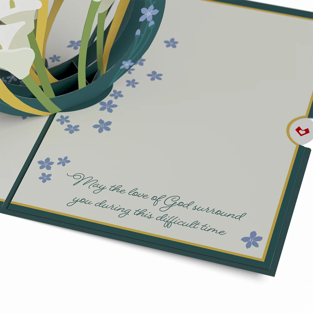 Lovepop Deepest Sympathy Pop-Up Card & Bouquet Bundle - Image 3