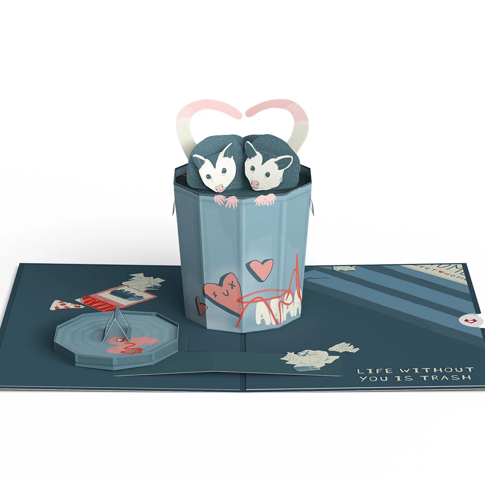 Lovepop Life Without You Is Trash Possums Pop-Up Card Lid - Image 5