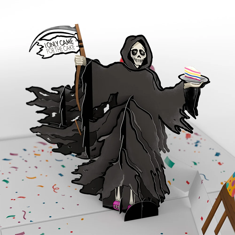 Lovepop Grim Reaper Dark Humor Birthday Pop-Up Card - Image 2