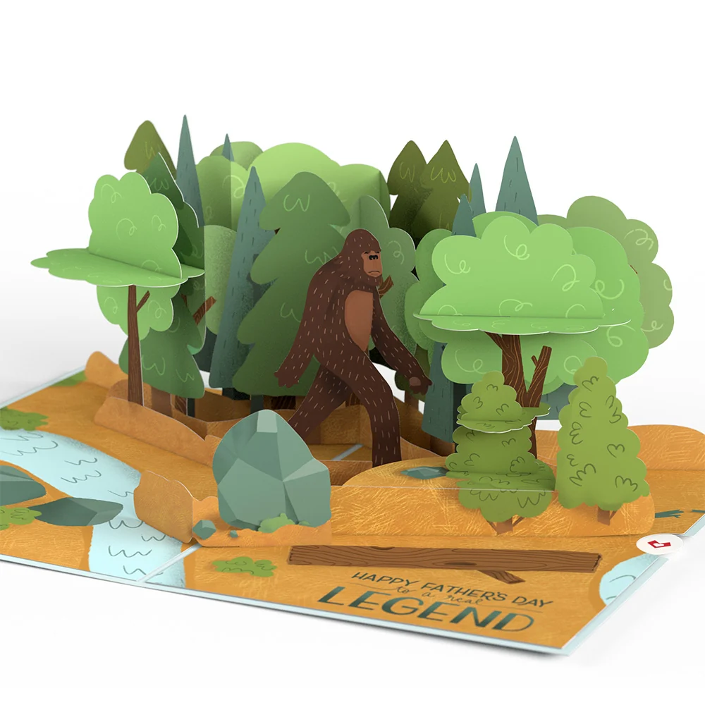 Lovepop Father's Day Bigfoot Legend Pop-Up Card - Image 2