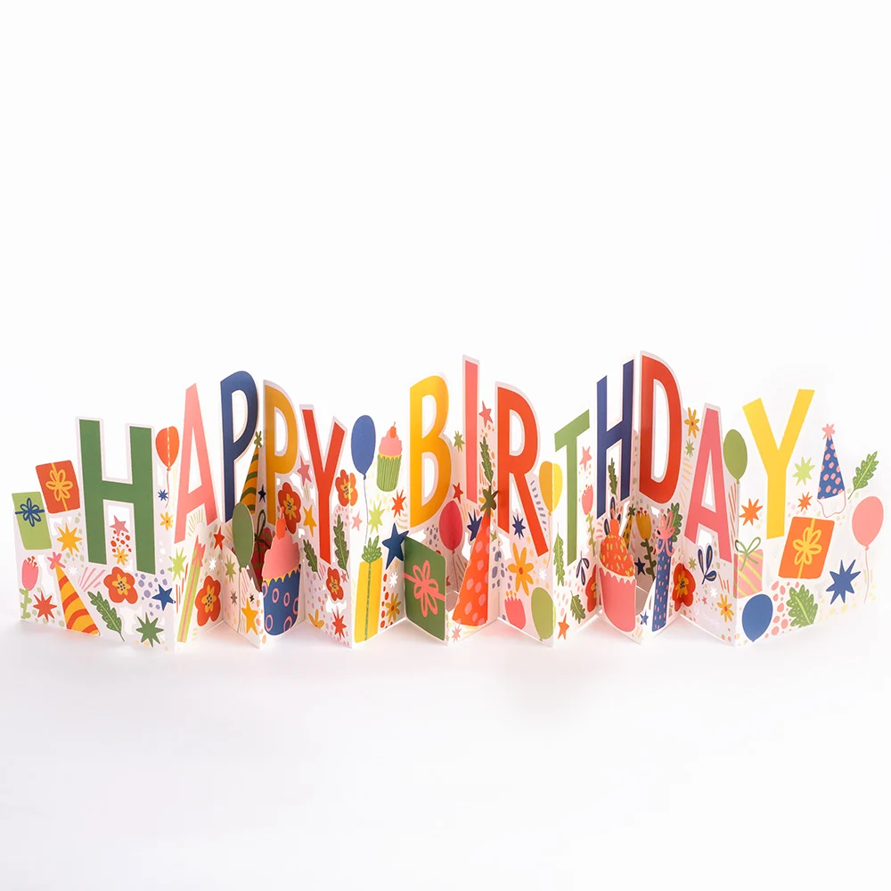 Lovepop Happy Birthday Loooooong Card (Expands to 2 feet) - Image 8