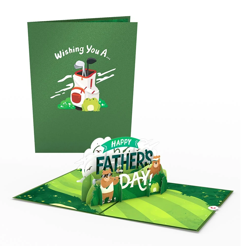 Lovepop Happy Father's Day Golf Pop-Up Card Bag