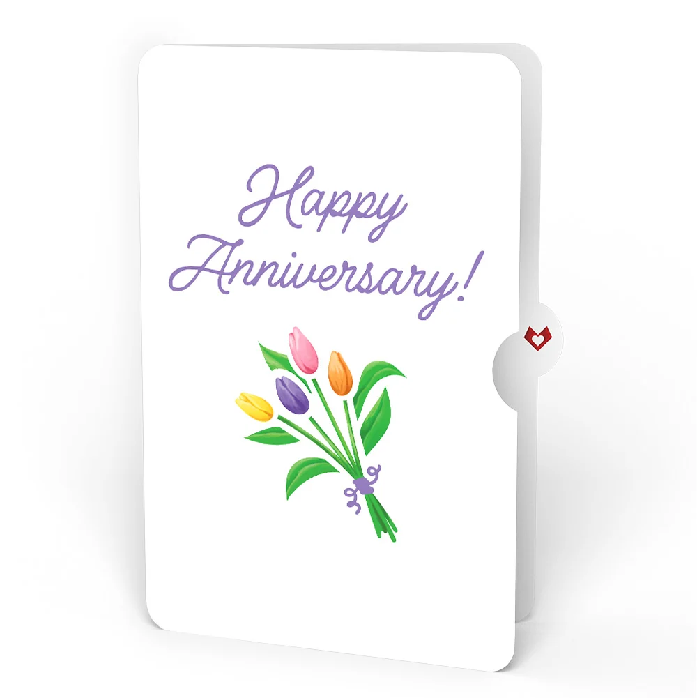 Lovepop Tulips Anniversary Pop-Up Card and Sentiment Set Vase - Image 4