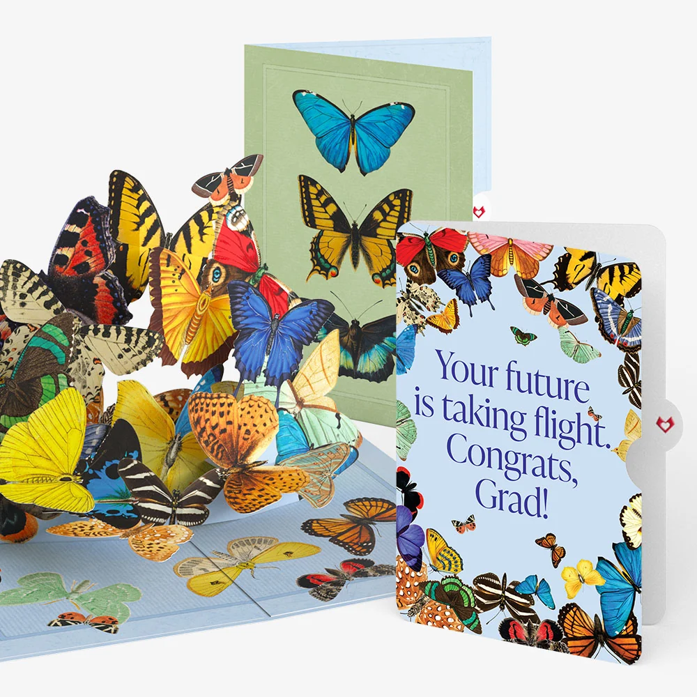 Lovepop Butterflies in Flight Graduations Pop-Up Card and Sentiment Set