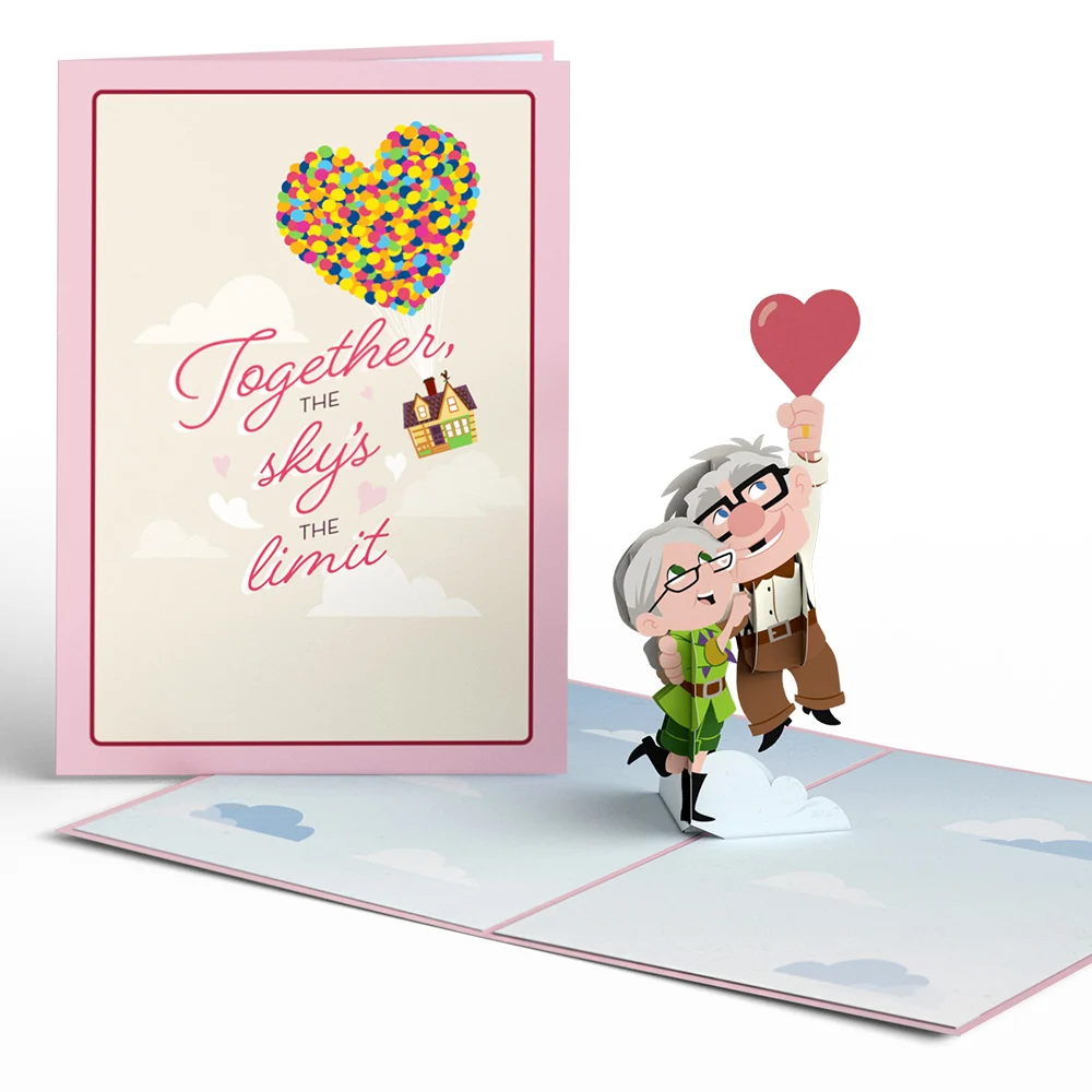 Lovepop Disney and Pixar Up Sky Is the Limit Pop-Up Card & Flower Buds Bouquet Bundle - Image 2