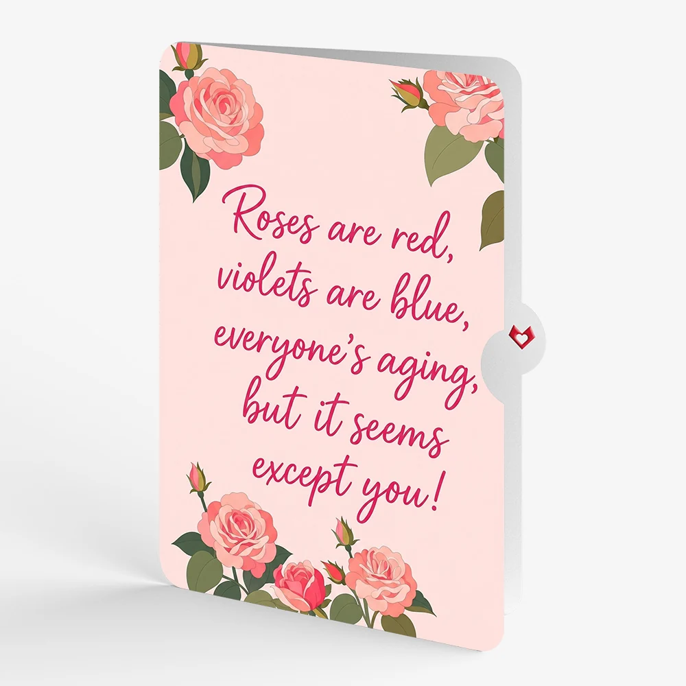 Lovepop Roses in Bloom Birthday Pop-Up Card and Everyone's Aging Sentiment Set - Image 4