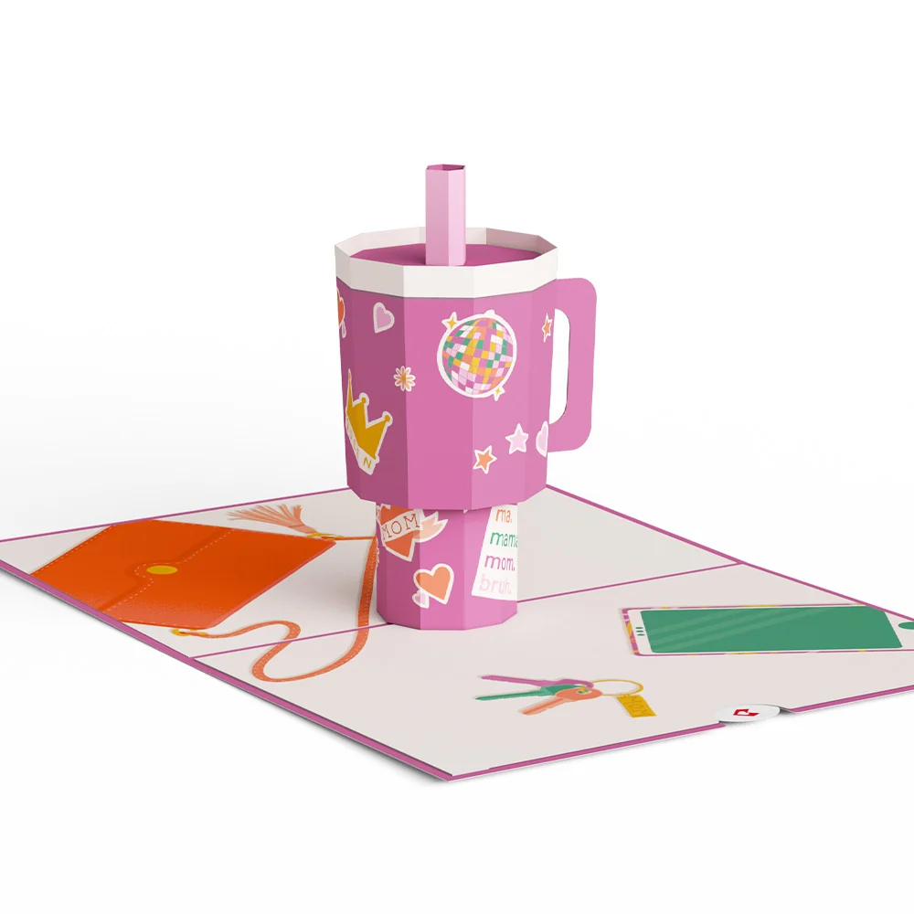 Lovepop Mom Era Tumbler Pop-Up Card - Image 3